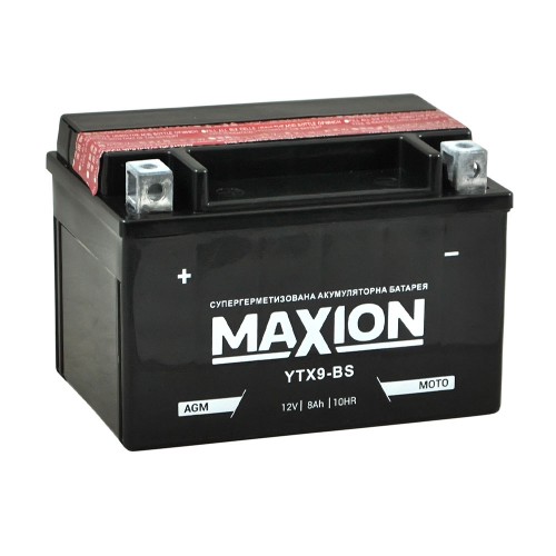Мото акумулятор Maxion YTX9-BS 8 Аг 120А